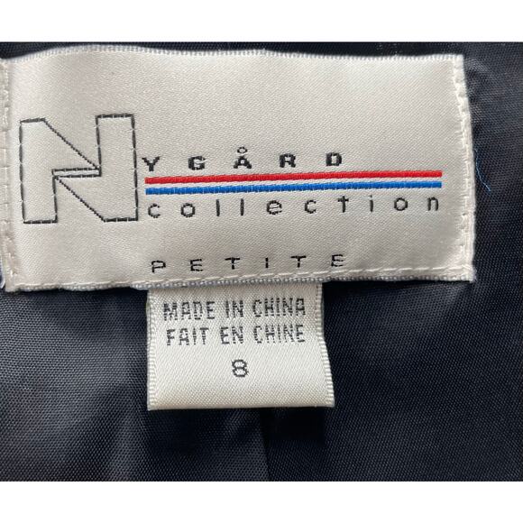 Nygard Collection Womens Bolero Jacket Sz 8 Petite Black Velour Burnout Evening - Picture 4 of 5